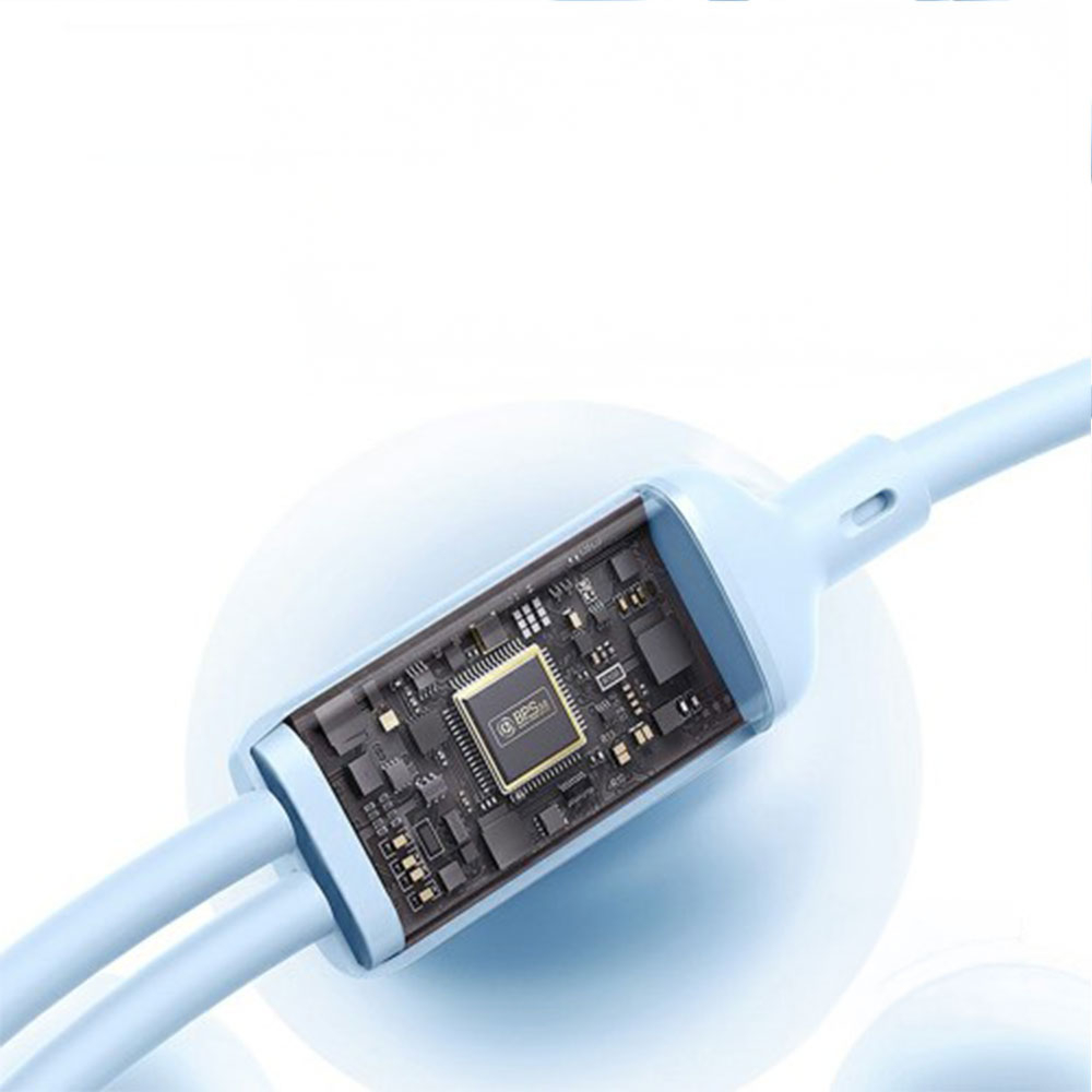 (1.5m) 100W 2in1 USB C auf 2x USB C Ladekabel Datenkabel Power Delivery - Blau