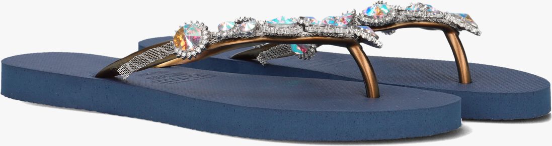 UZURII blauwe uzurii teenslippers chrystal marilyn