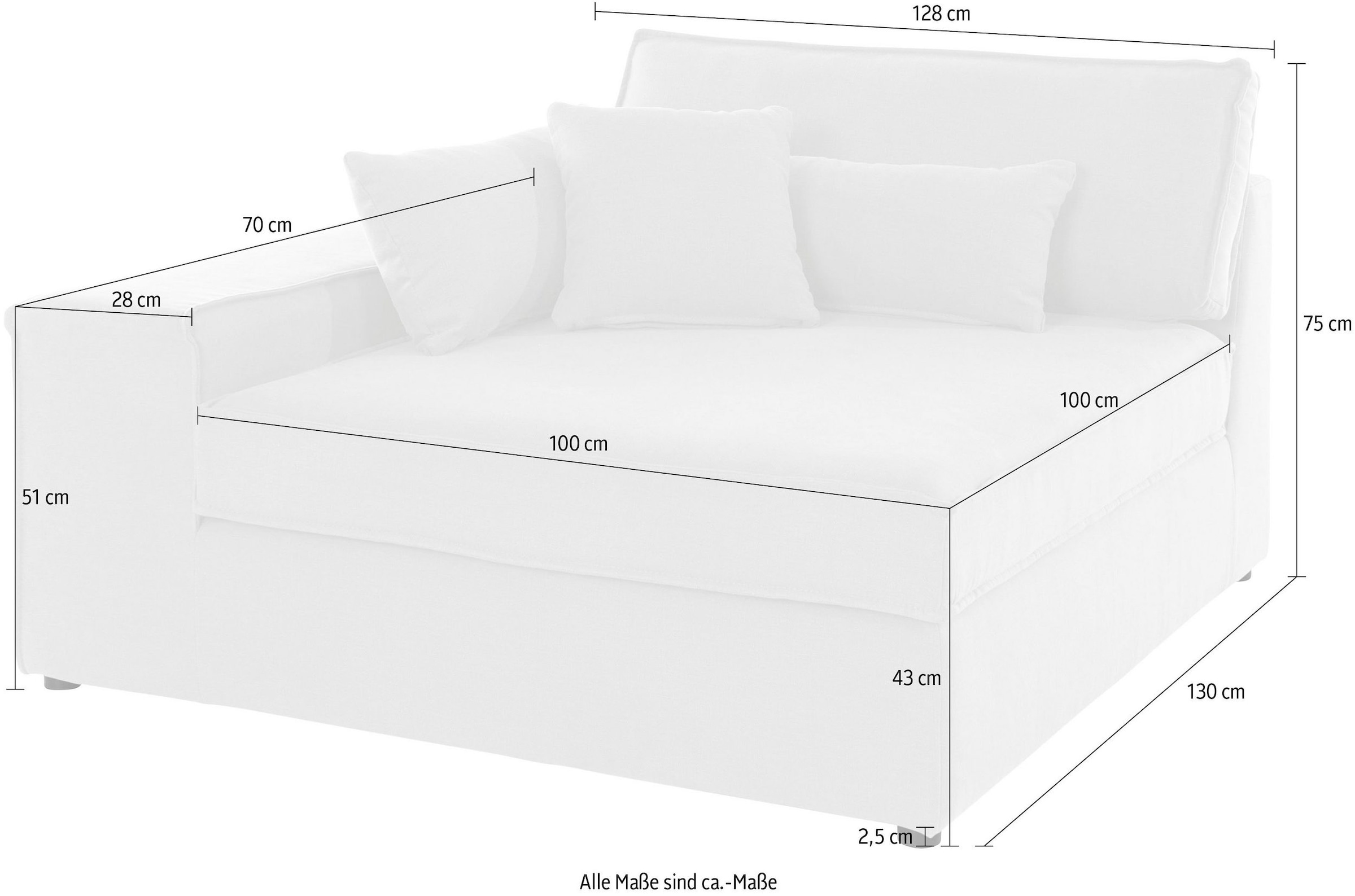 GOODproduct Sofaelement »Enid« als Teil eines Modulsofas, fester Sitzkomfort