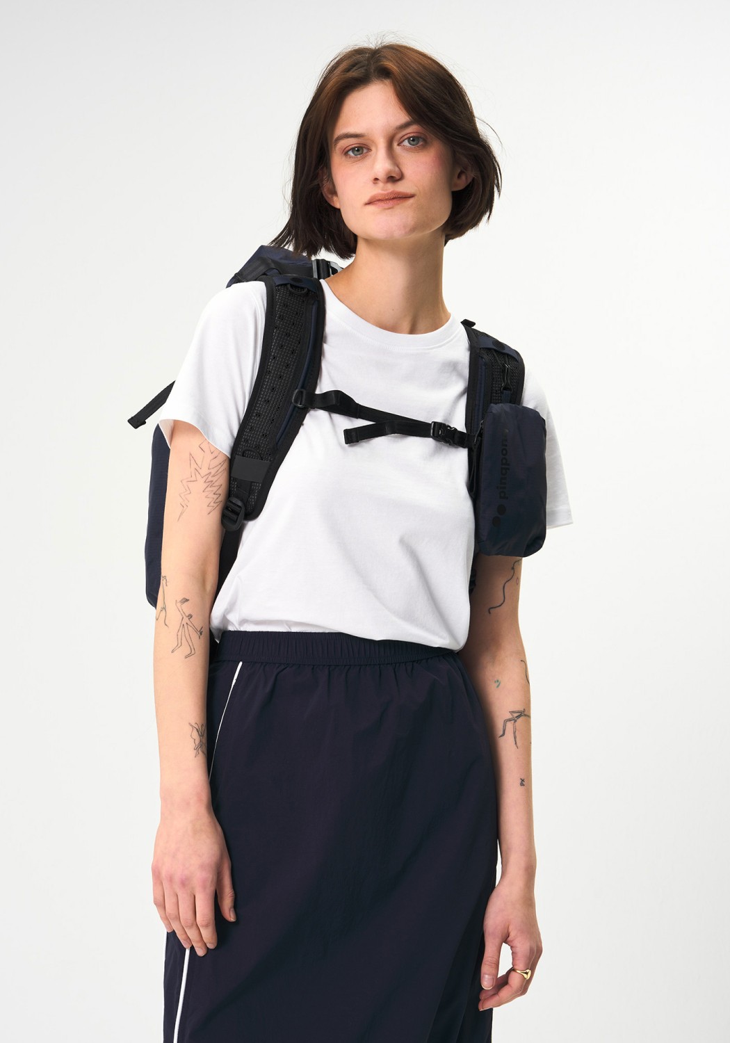 Pinqponq Fahrrad-Rucksack Komut Medium Backpack Pure Navy
