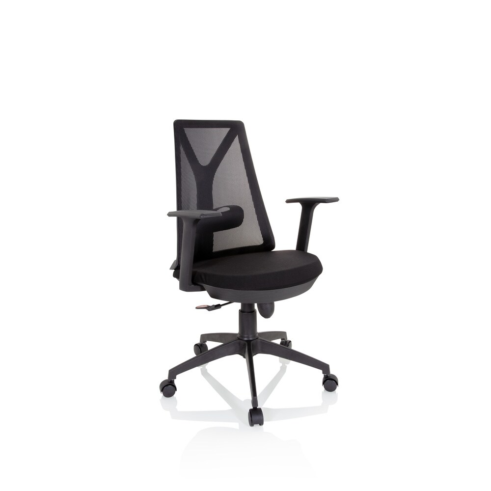 Home Office Bürostuhl FALUN BASIC Stoff/Netzstoff mit Armlehnen hjh OFFICE