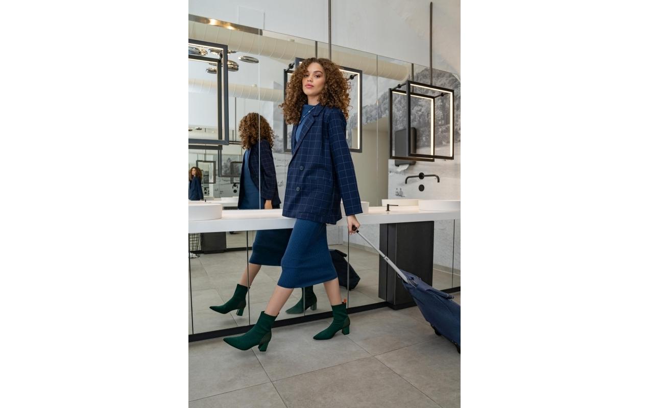 Einkaufstrolley M Herringbone Dark BlueEinkaufstasche
