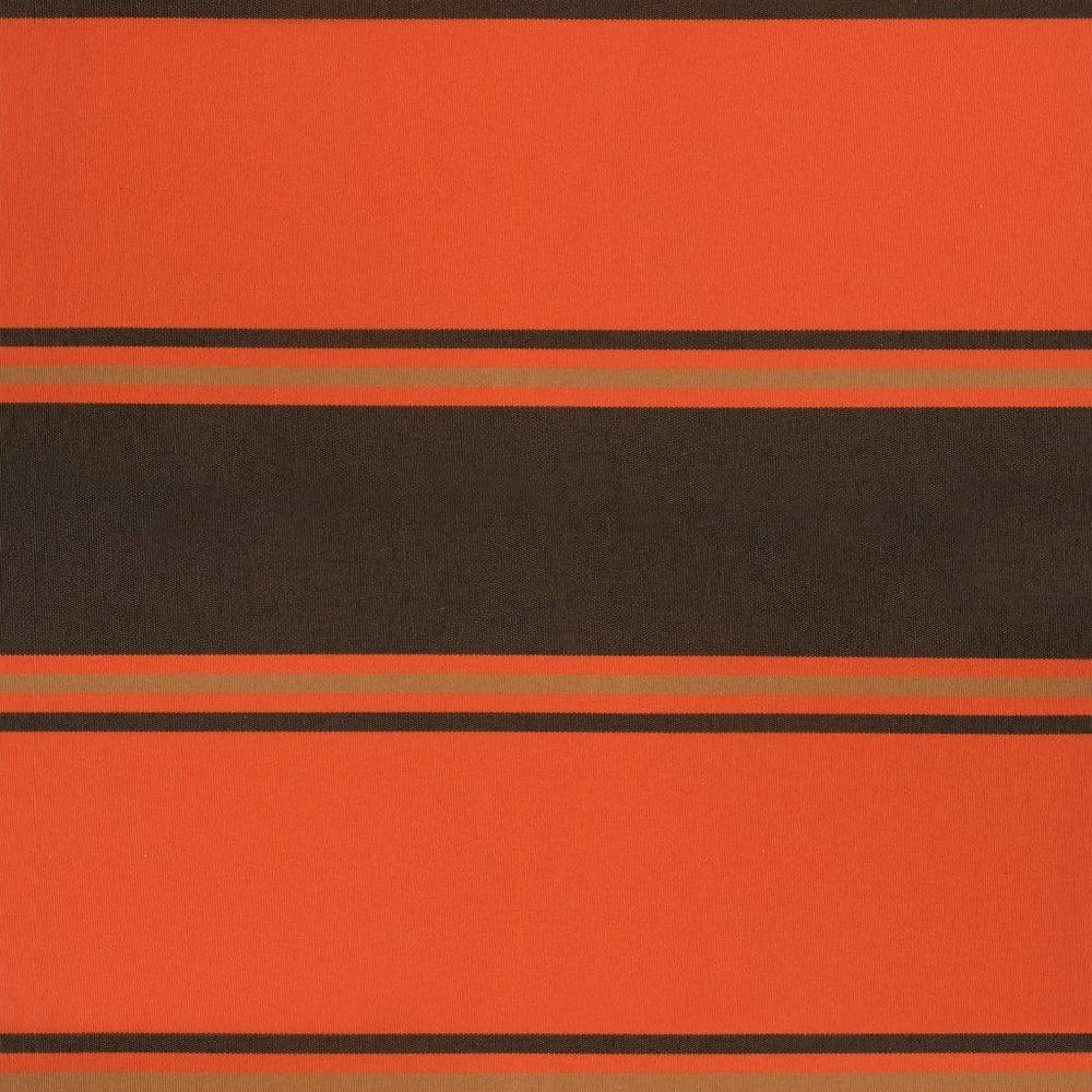 Auvent rétractable orange et marron 4x3 m tissu et aluminium