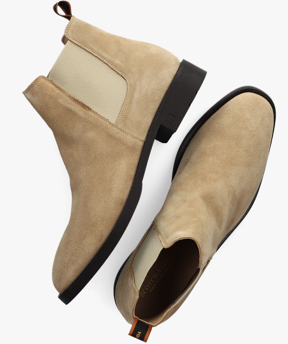 SCOTCH & SODA beige scotch & soda chelsea boots picaro