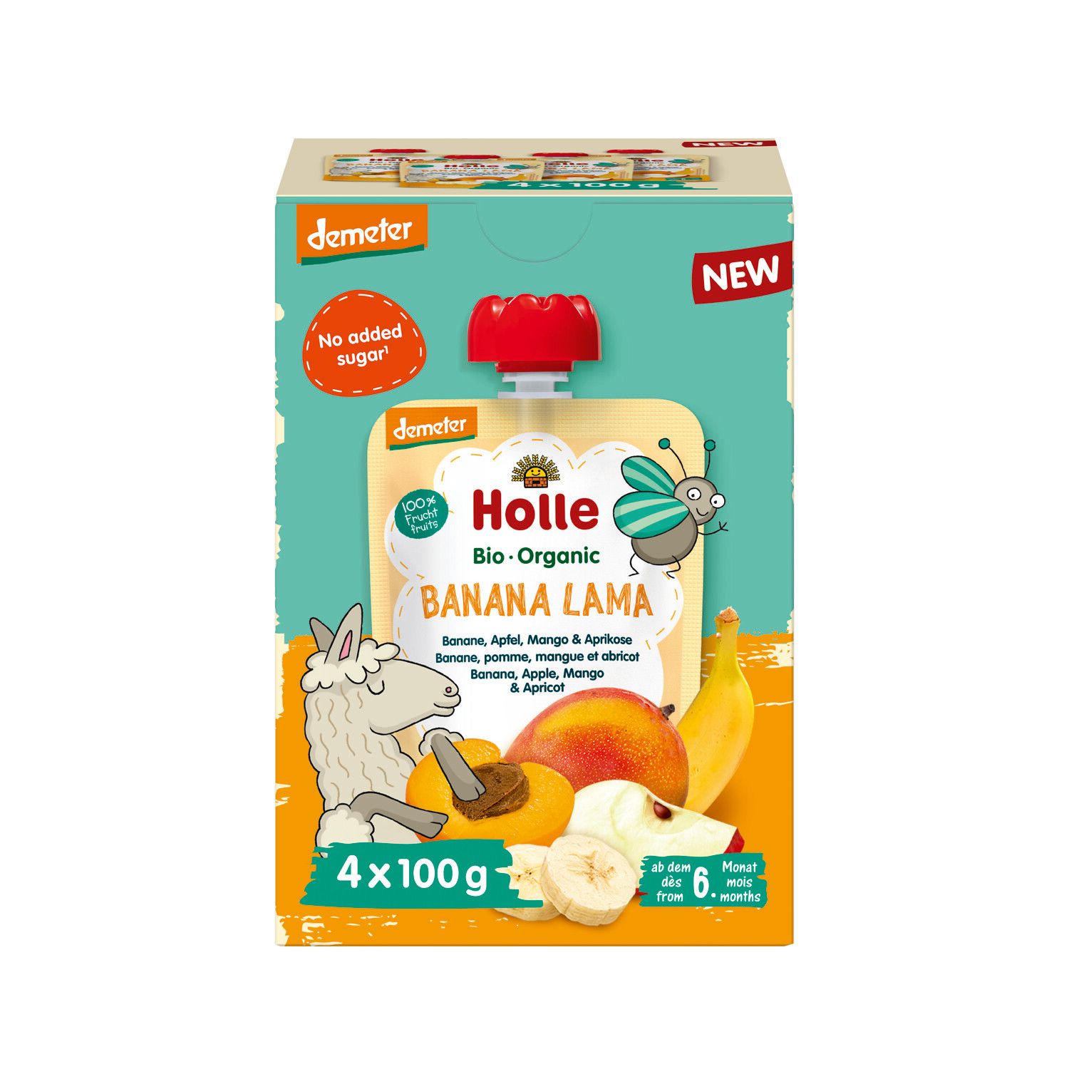 Holle Knijpruit Banana Lama Multipack (4 stuks)
