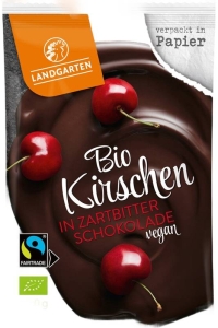 Landgarten Kirsche Zartbitter-Schokolade, 50 g