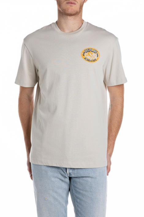 Replay beige heren t-shirt