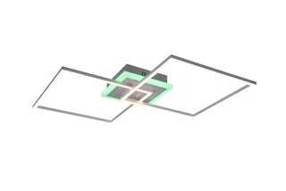 LED Deckenlampe ARRIBO 61 x 61 cm titanfarbig