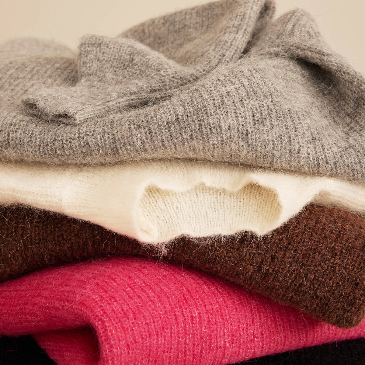 COLEÇÕES LA REDOUTE<br>Suéter ARISTIDE Signature com gola alta em alpaca mista