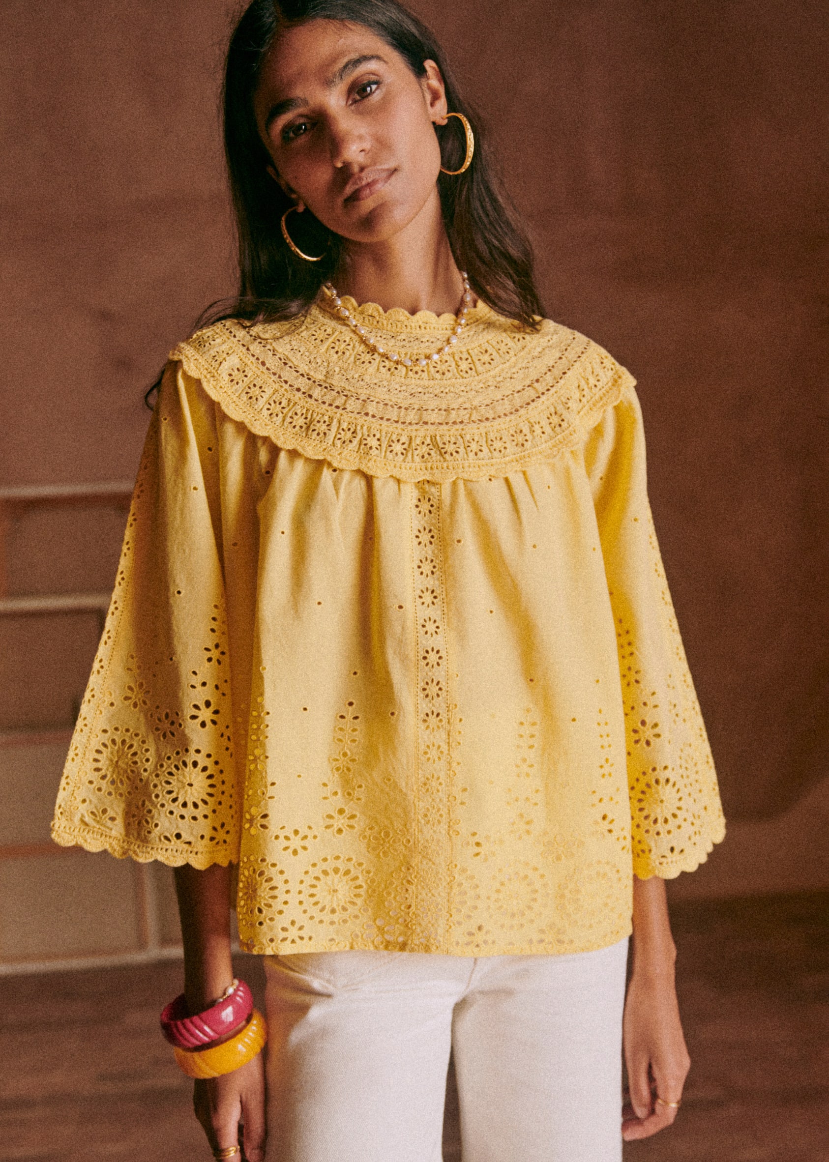 Blouse Celestia - Jaune pâle - E-SHOP/CHEMISES & BLOUSES 5905251