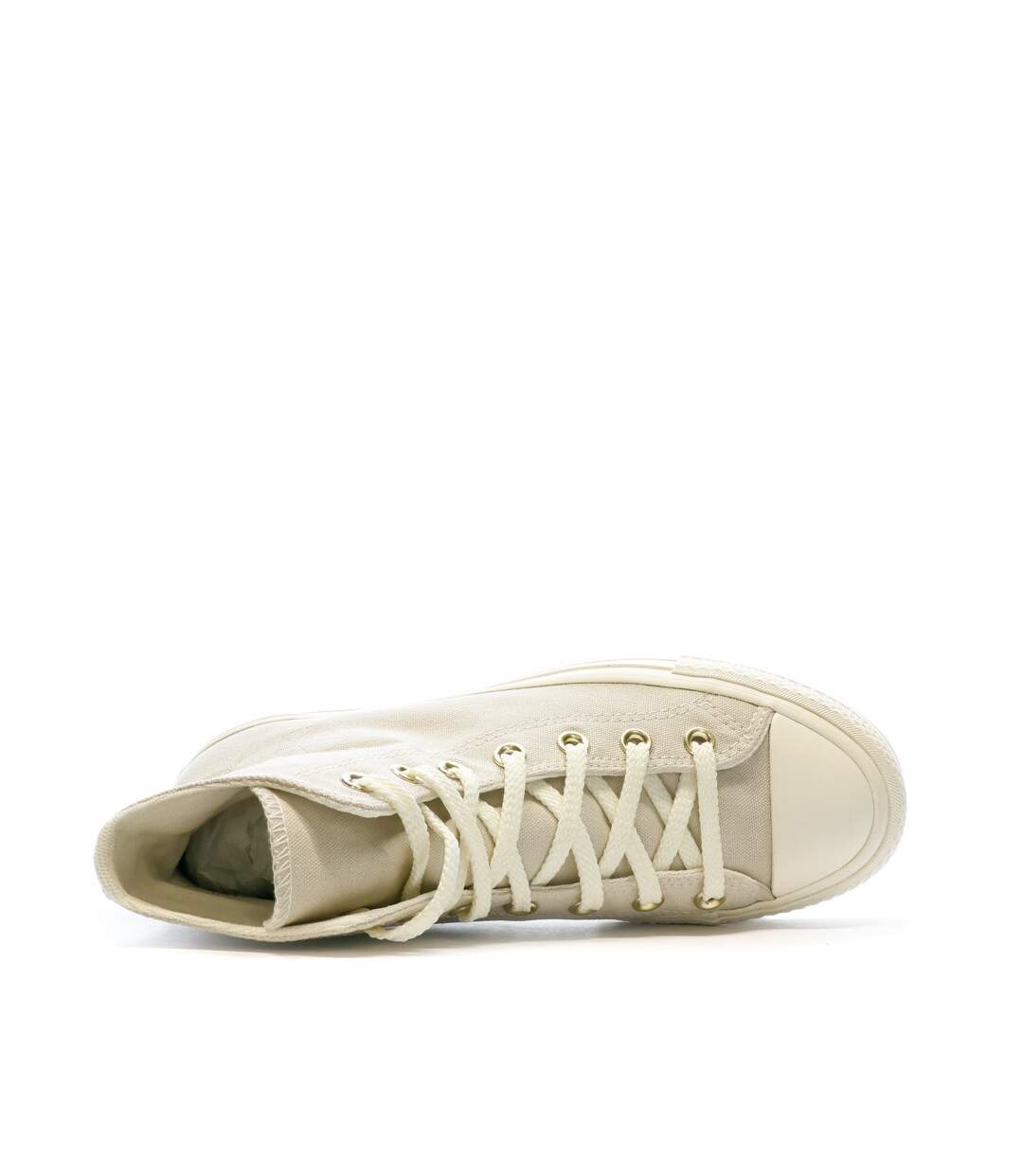 Baskets Beige Femme Converse Chuck Taylor Lift Hi Desert