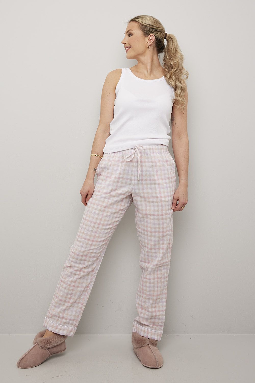 Pyjamasbukse rutet Anna