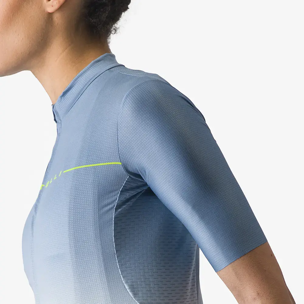 Castelli Salita Fietsshirt Korte Mouwen Blauw/Lichtblauw Dames