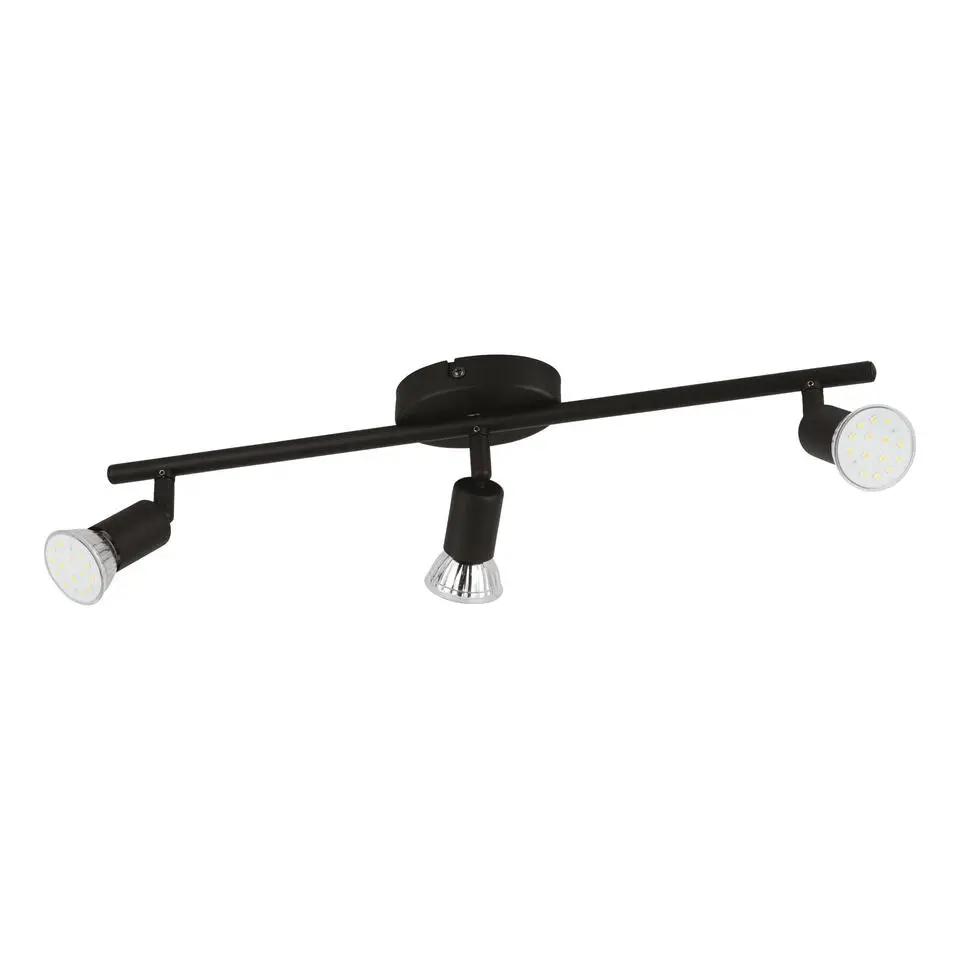 EGLO Buzz-Led Opbouwspot - GU10 - Ø 24 cm - Zwart