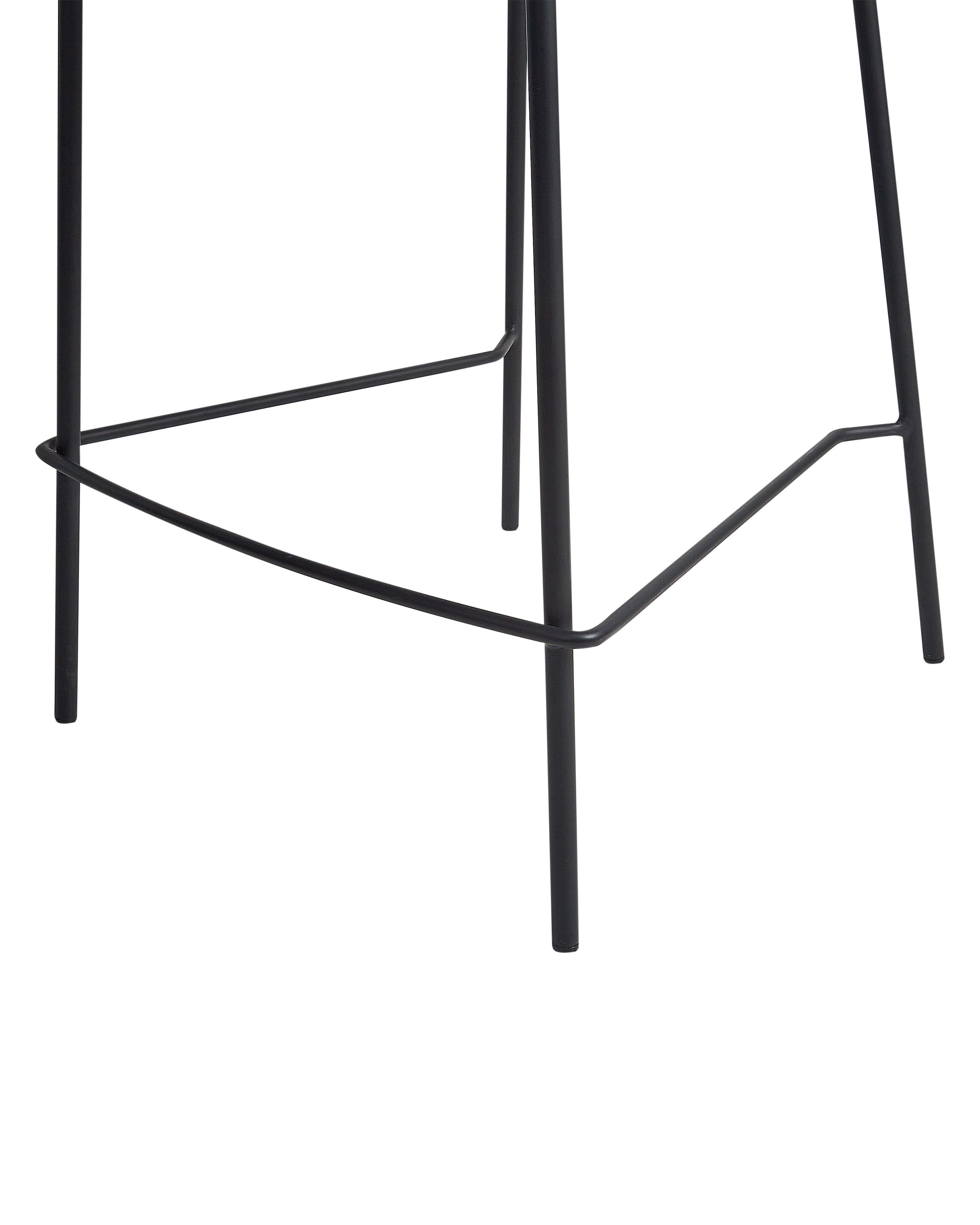 Set van 2 barstoelen DUETTE Fluweel Olijfgroen