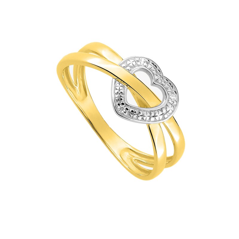 Bague Femme - Or 18 Carats - Diamant 0,02 Carats