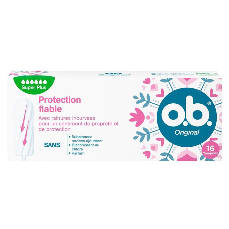 Tampons Original Super Plus x16 Sans applicateur O.B.