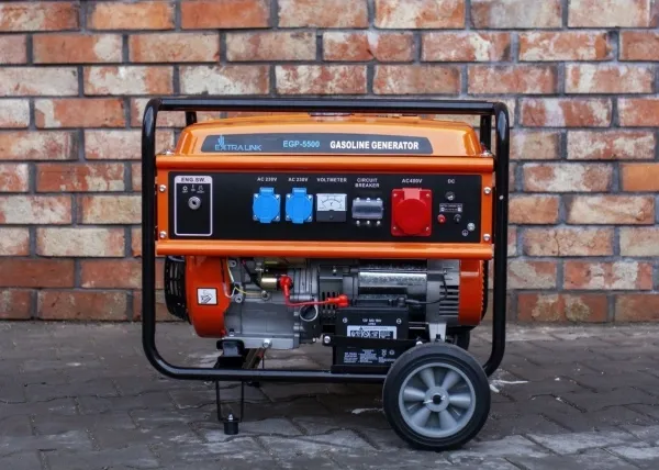 Extralink EX.30356, 5000 W, 220 V, 25 L, Benzin, 1,87 l/t, Manuel/Elektronisk