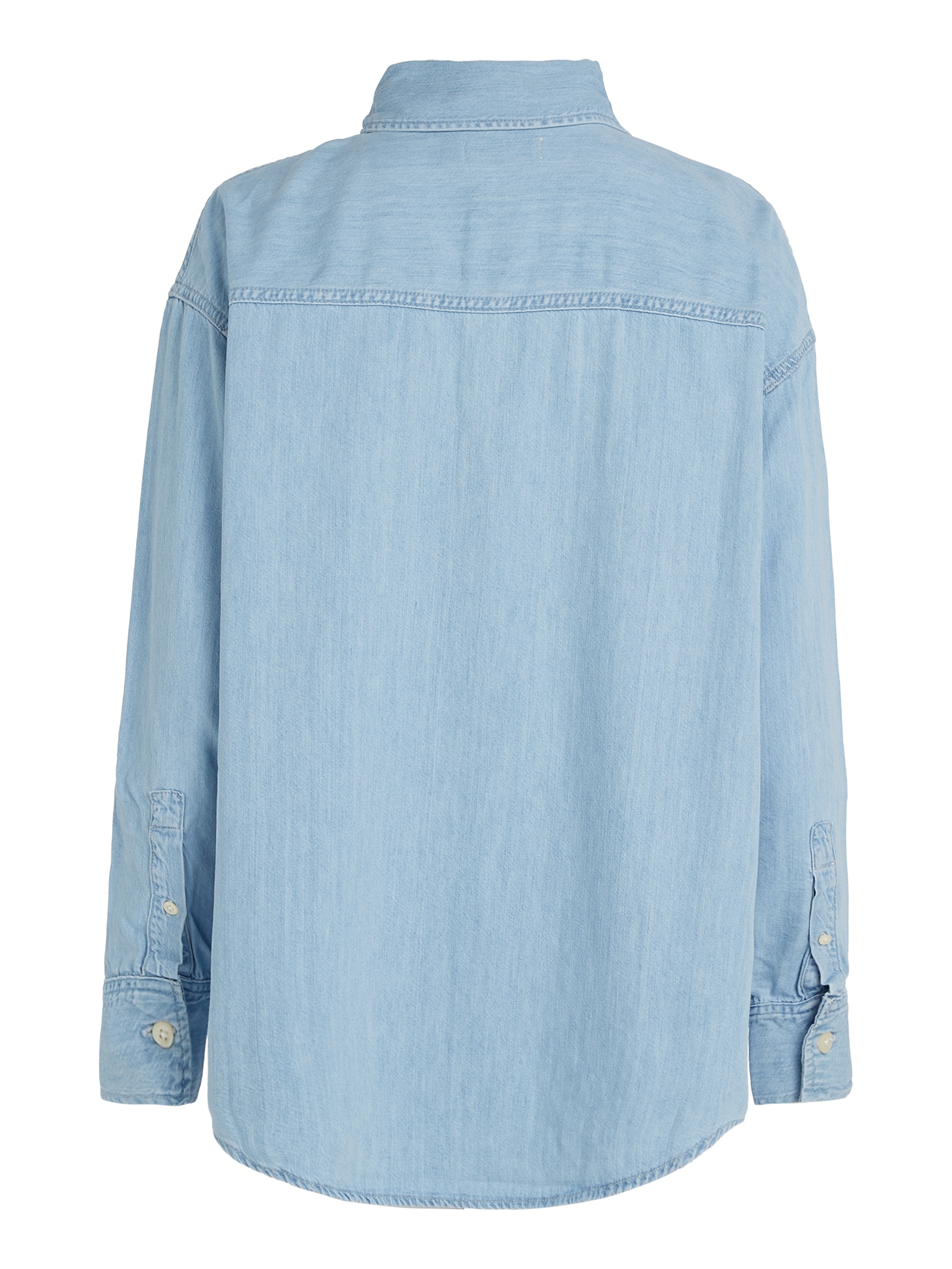 Calvin Klein Jeans Jeansbluse »OVERSIZED LS DENIM SHIRT« mit Logostickerei