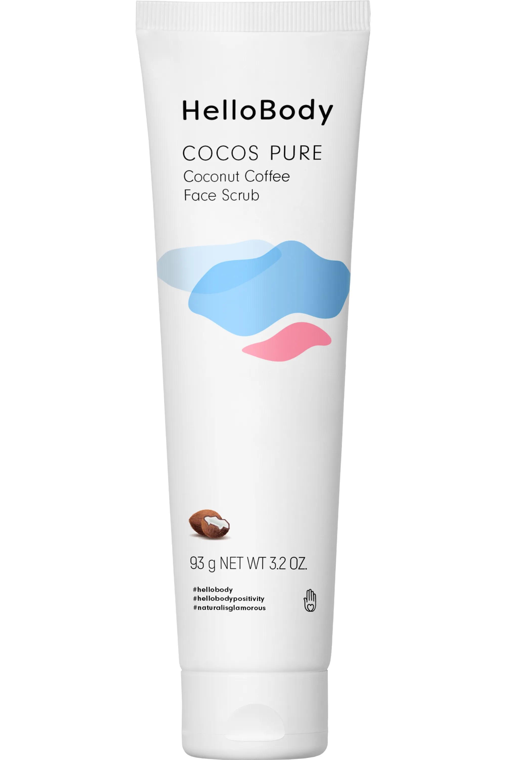HelloBody Exfoliant visage au café Cocos Pure-100 ml