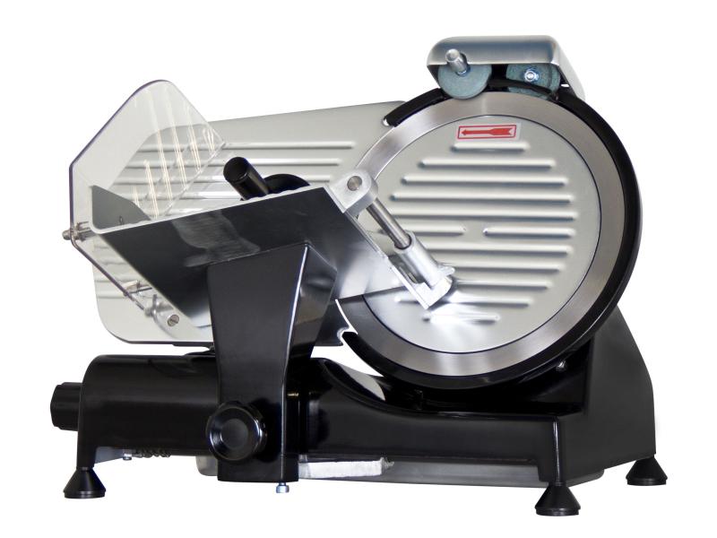 Kibernetik Schneidemaschine AM250S Schwarz Aufschnittmaschine mit Schleifstein