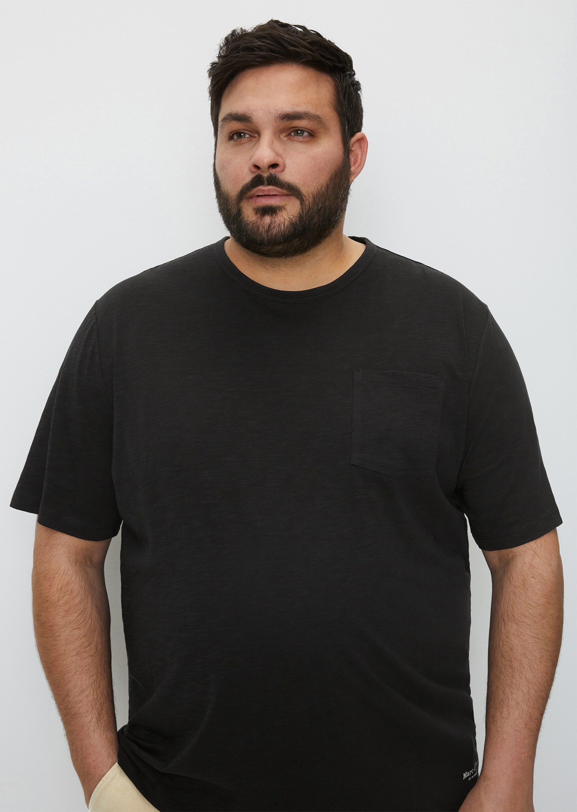 T-Shirt regular in softer Slub-Jersey-Qualität
