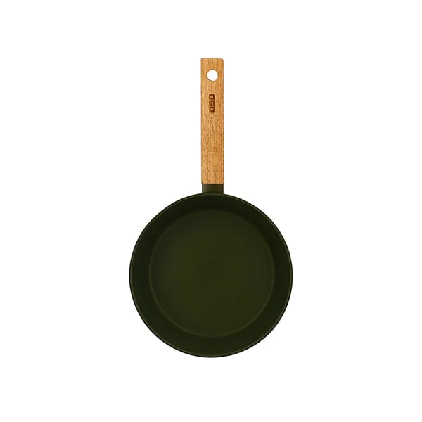 Poêle Ector induction aluminium revêtu manche en bois 20 cm vert Ogo