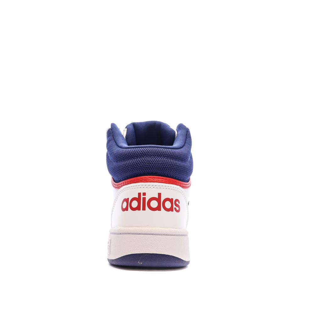 Adidas Baskets Blanche/Marine Garçon Adidas Hoops 3.0