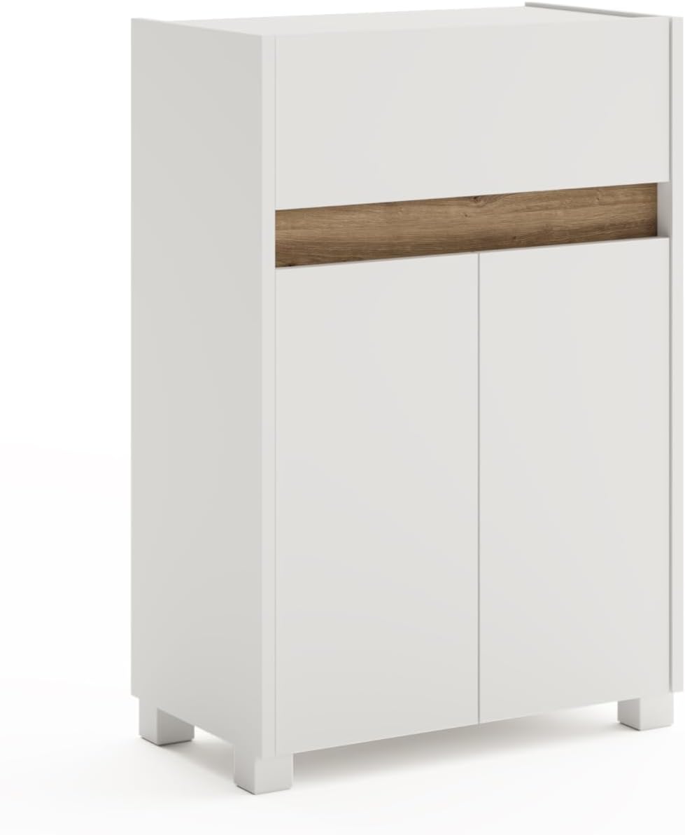 Schildmeyer Midischrank 157093 Cosmo, 56,9 x 84,8 x 33 cm, weiß
