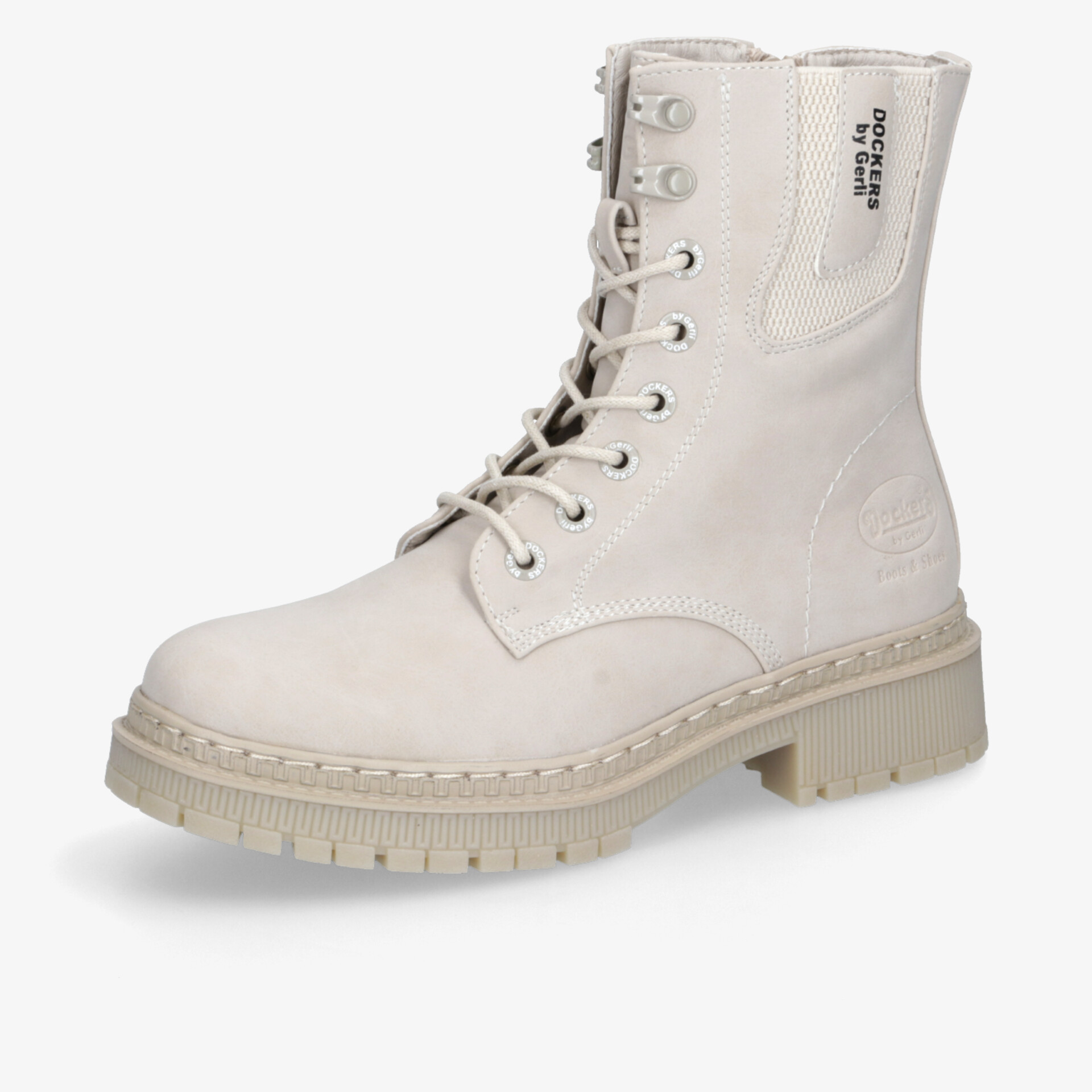 Dockers Damen Schnürstiefeletten grau