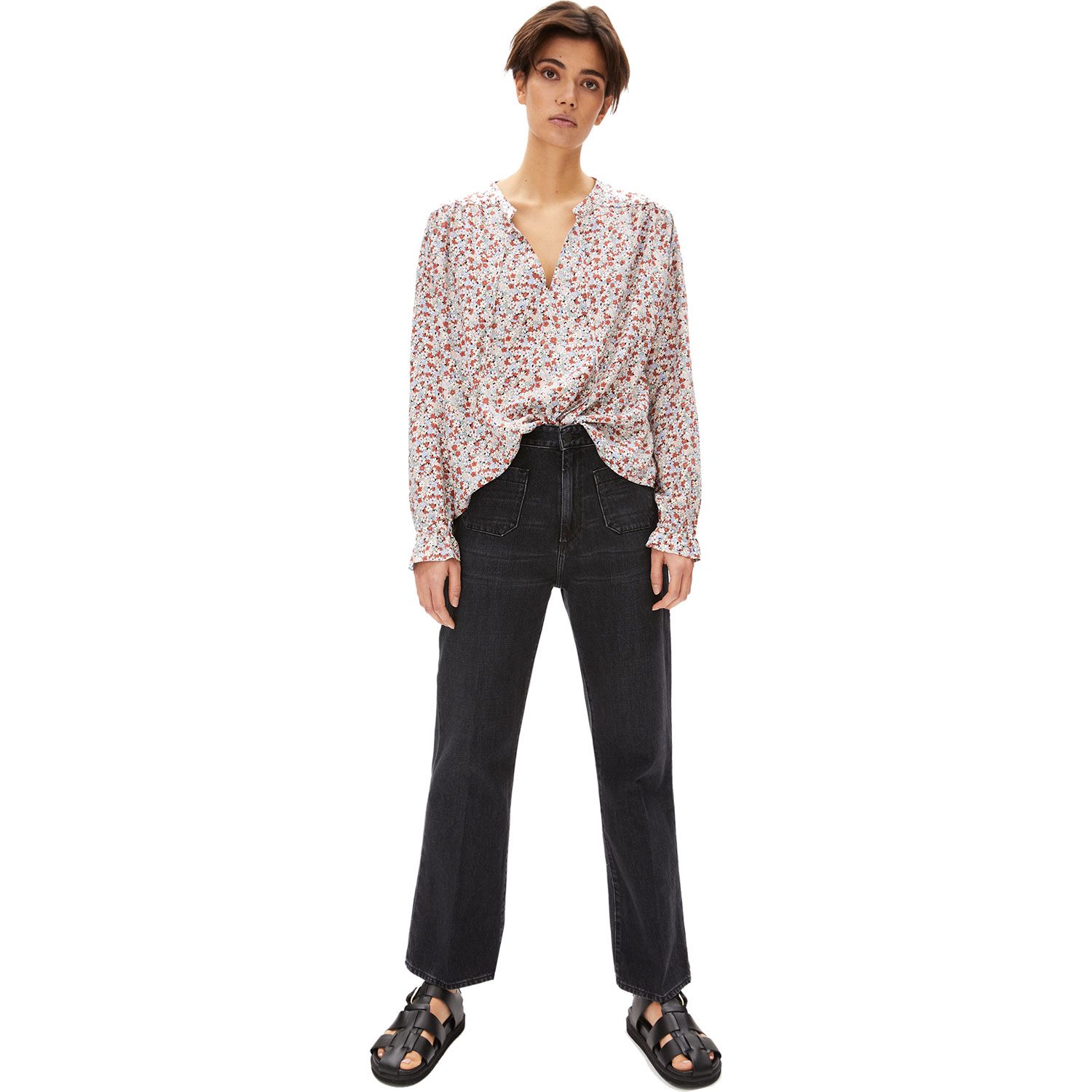 Armedangels Ilicaa Boheme Bluse Damen oatmilk