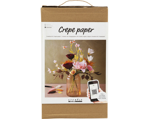 Creatief setje crêpepapieren boeketten, 105 g