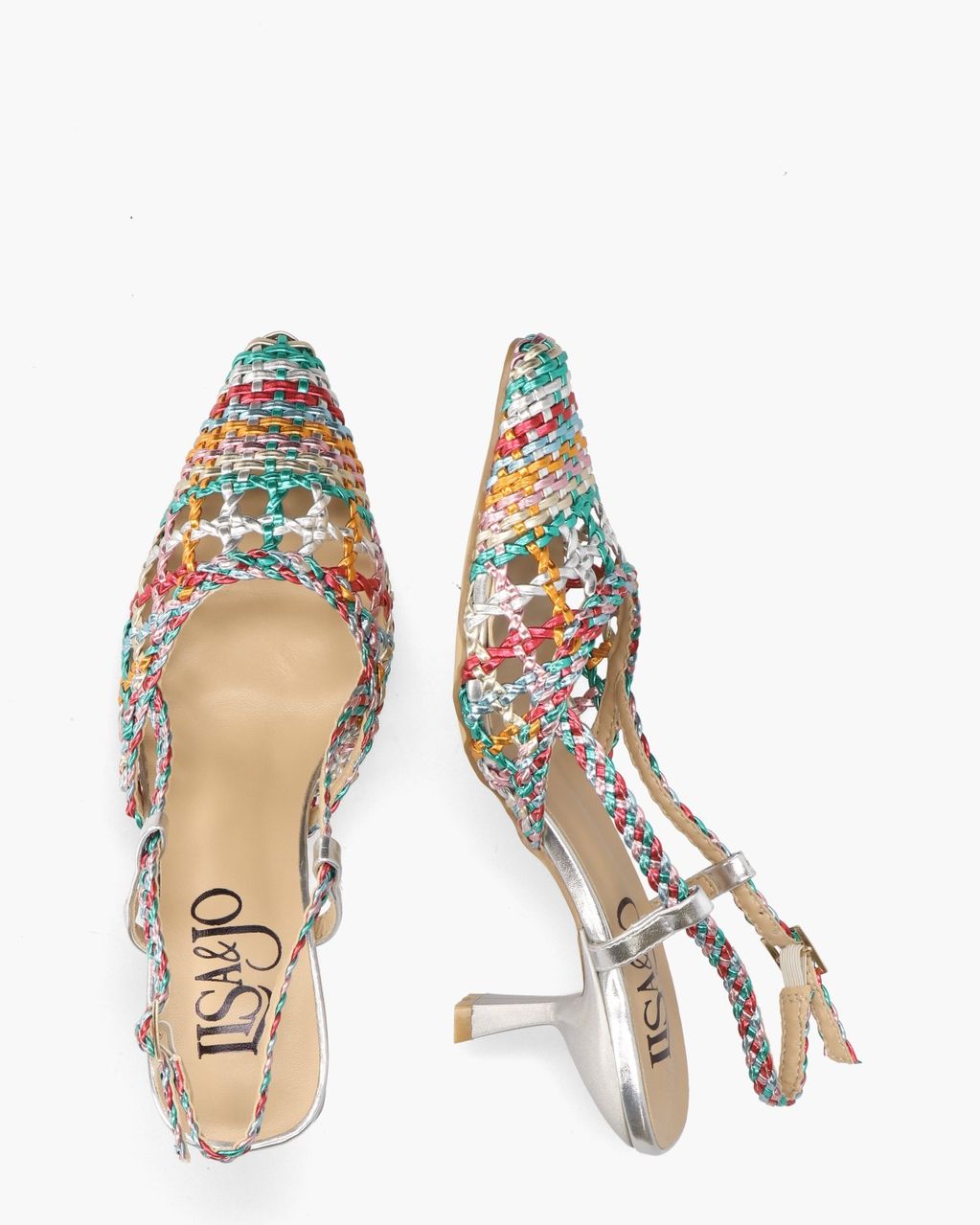 Lisa & Jo Waqi Multi Dames Slingbackpumps