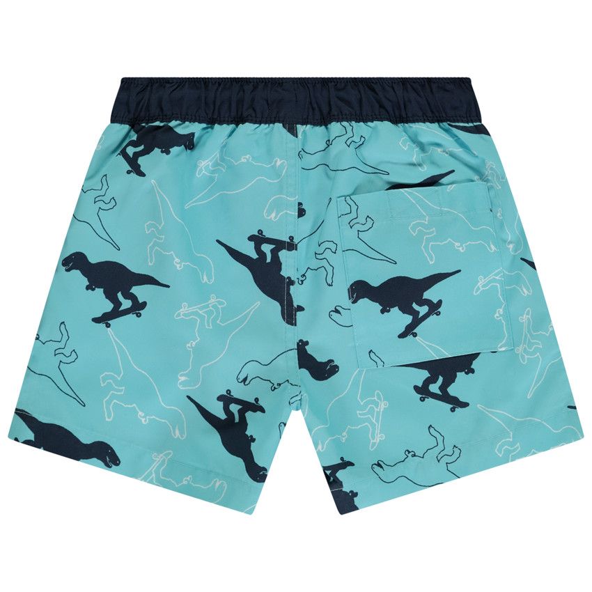 Short de bain imprimé dinosaures pour garçon - Bleu