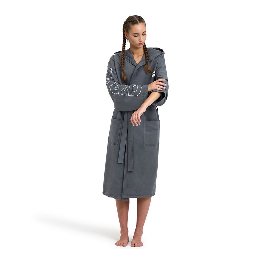 Arena ZEAL PLUS - Peignoir grey/white