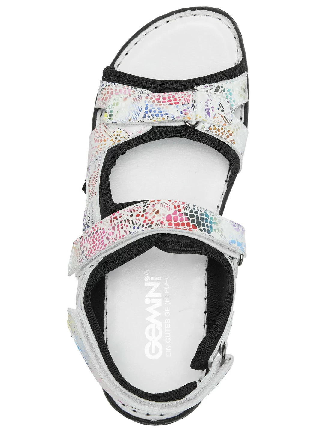 Gemini Trekking-Sandale mit bunter Floral-Prägung