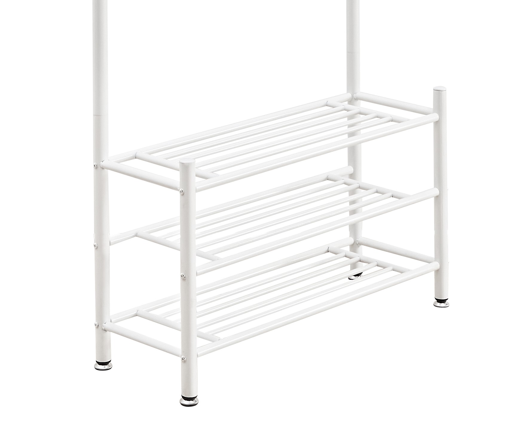 Garderobe Schuhregal 80 x 186 cm weiss