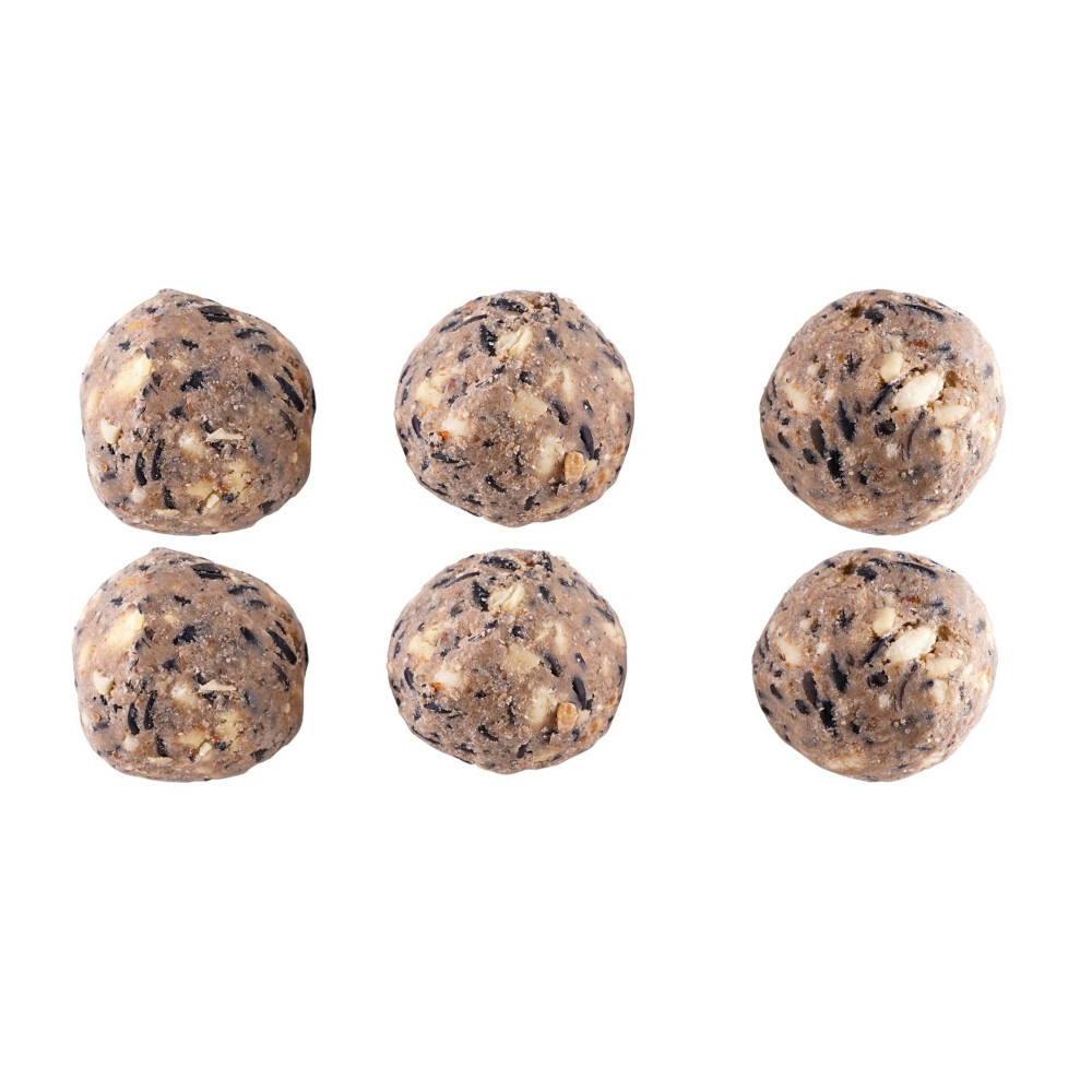 6 boules noix et graine de tournesol 6 x 80 g oiseaux