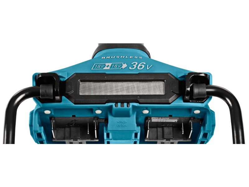 Makita DGA900ZK 36V (2x18V) Li-ion accu haakse slijper body in koffer - 230mm - koolborstelloos
