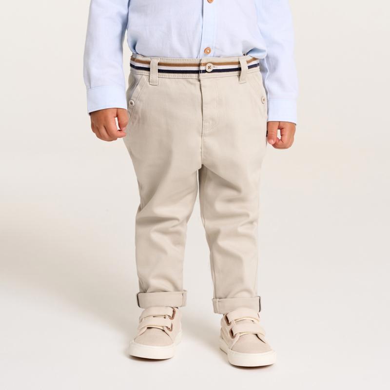 Pantalon coton fantaisie beige clair bébé garçon Beige