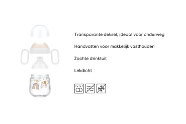 Antilek tuitbeker Mepal Mio 200 ml - Little Dutch - Fairy Garden