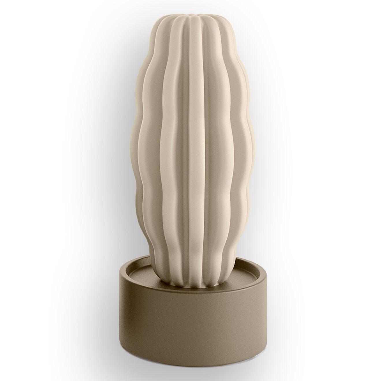 Serralunga Cactus décoratif design par alessandra baldereschi beige - 27.5x61.5x27.5 cm