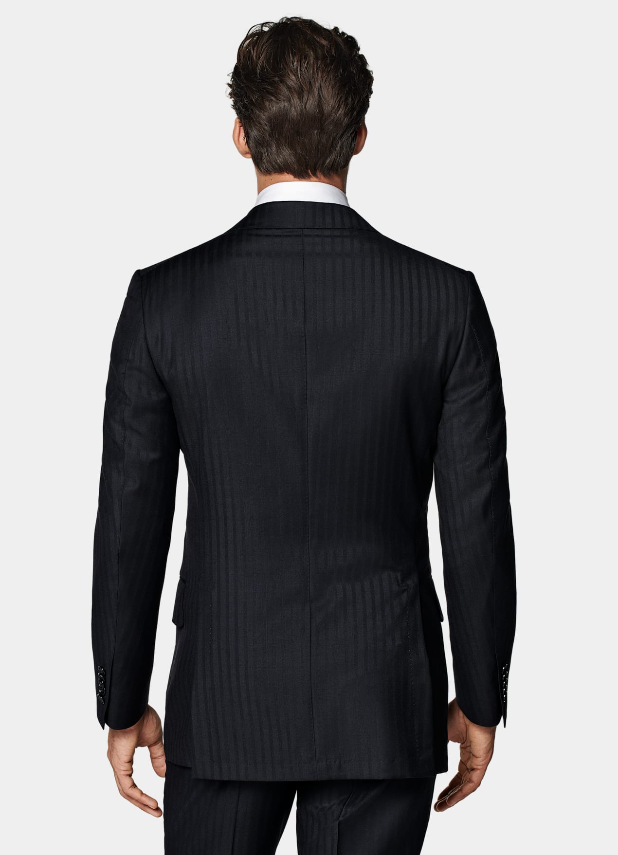 Costume Milano coupe Tailored bleu marine à rayures