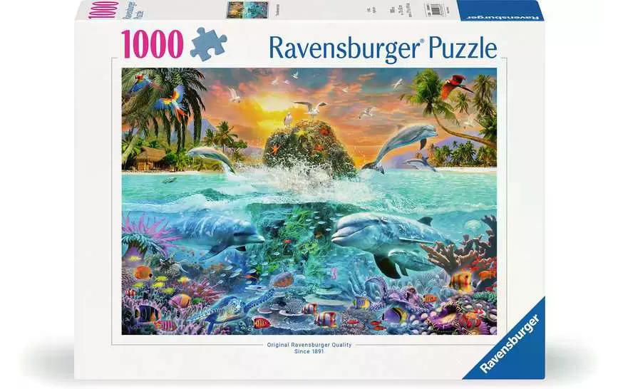 Puzzle Die Unterwasserinsel 1000 TeileKlassisches Puzzlespiel mit Premium-Qualität
