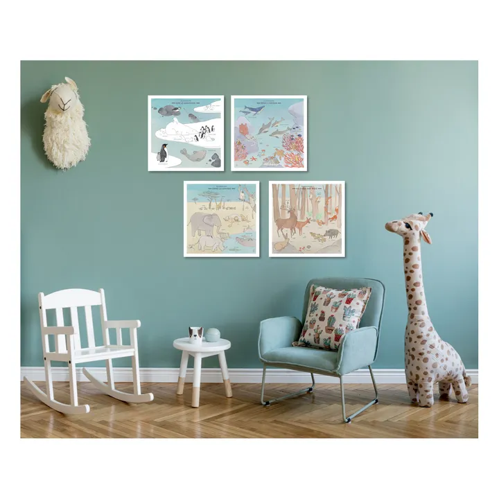 Les Jolies Planches Mini Planches Faune Sauvage et masking tape - Set de 4
