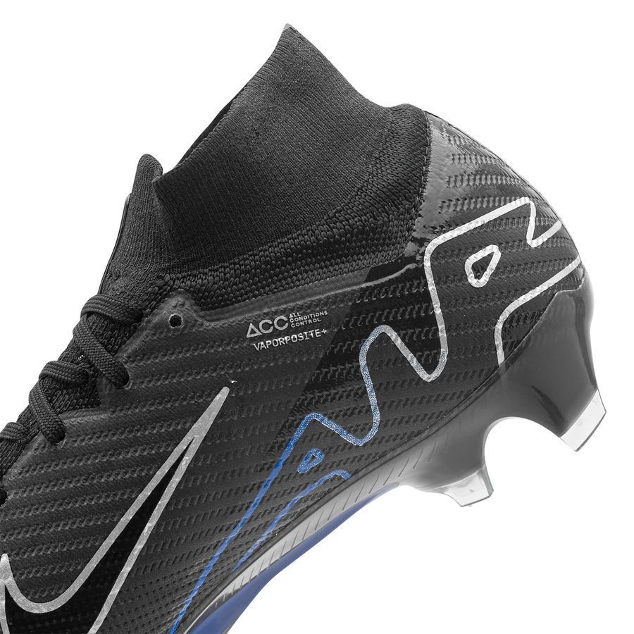 Nike Air Zoom Mercurial Superfly 9 Elite FG Shadow - Noir/Chrome/Bleu
