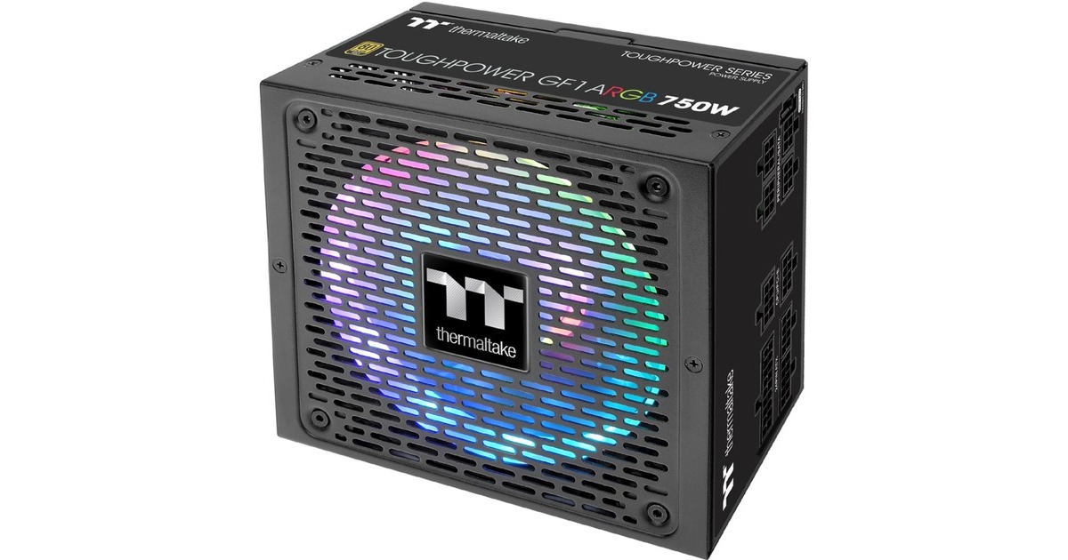 ThermaltakeToughpower GF1 ARGB modulaire 750 watt voeding   (Zwart, 4x PCIe)