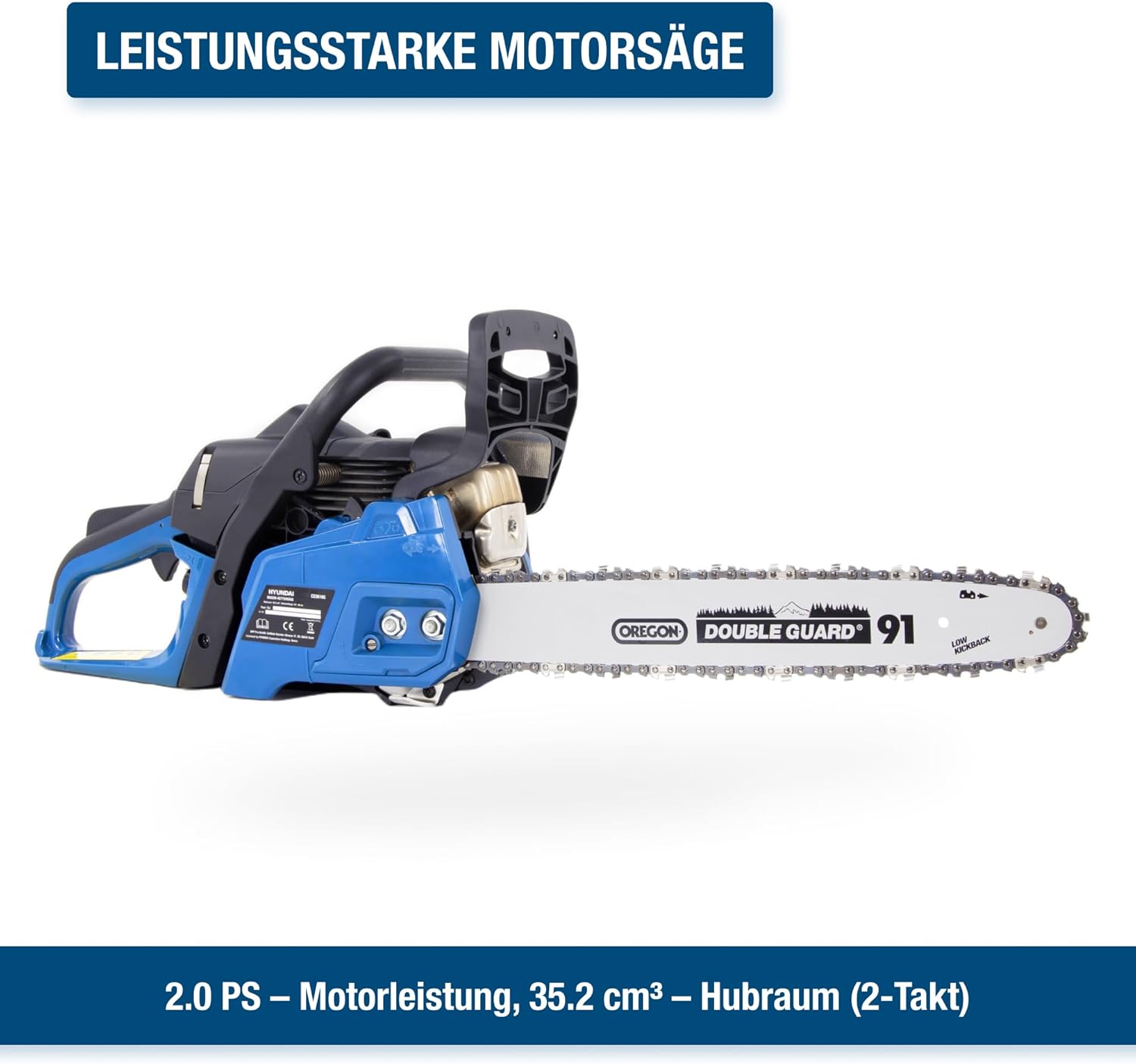 HYUNDAI Benzin-Kettensäge CS3616G | 40 cm/16