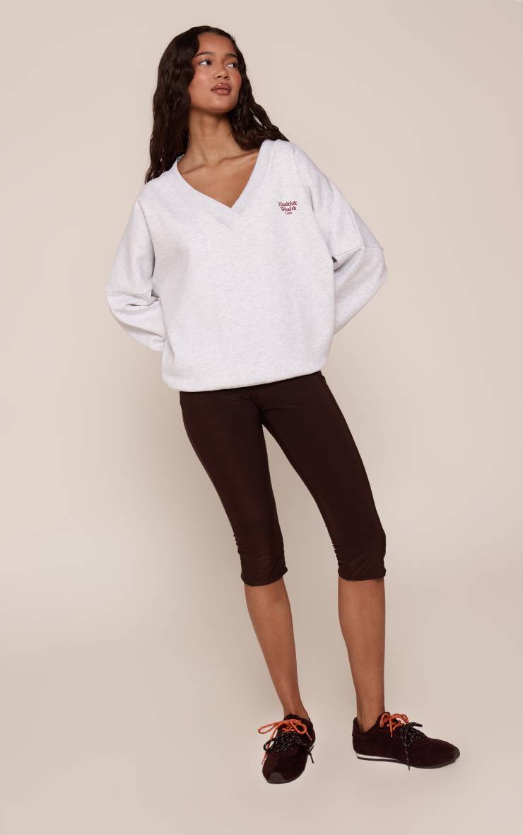 Sweat-shirt Col V Health Club