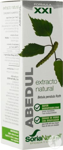 Soria Natural Abedul Extrait Glycériné Flacon Compte-Gouttes 50ml